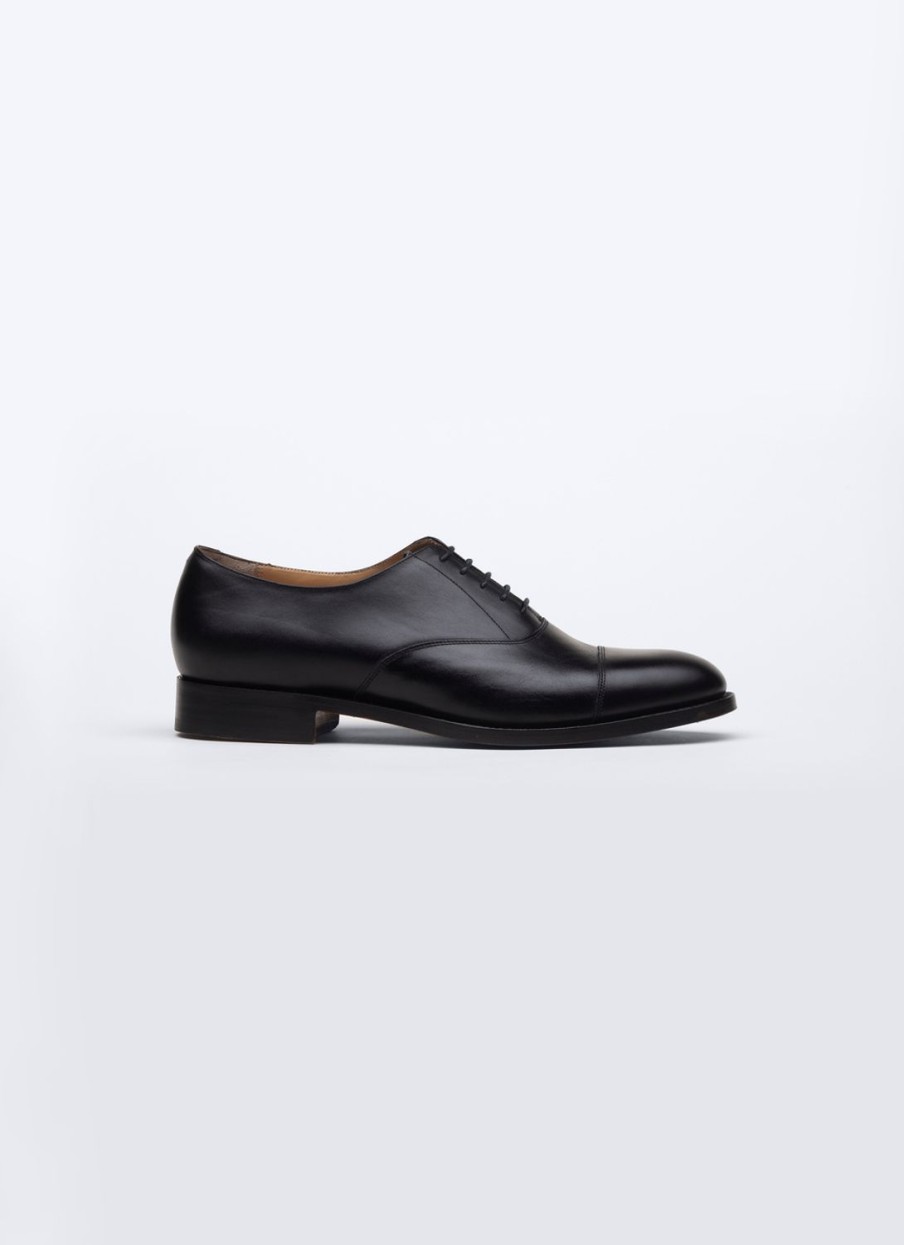 Shoes | De Fursac Leather Oxford Captoe Black