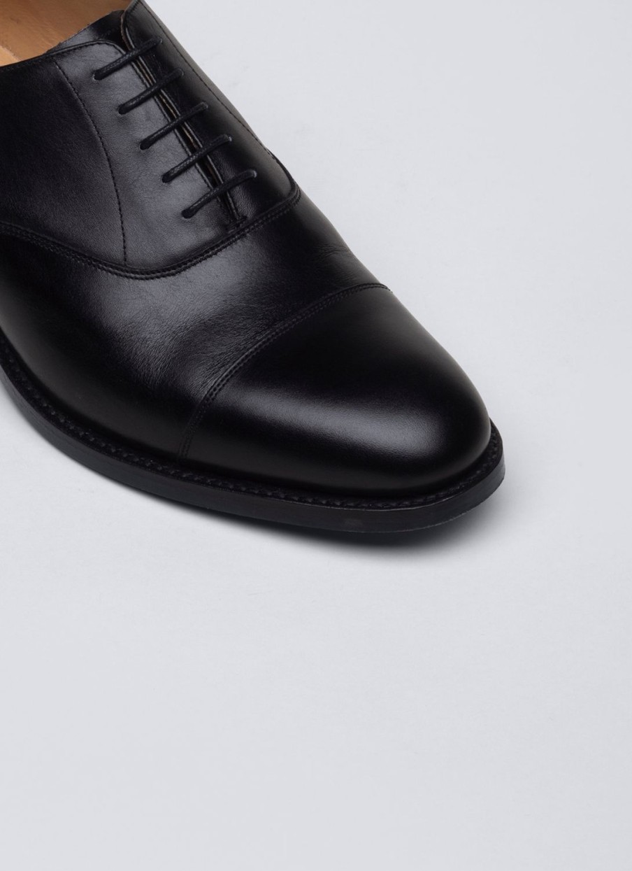 Shoes | De Fursac Leather Oxford Captoe Black