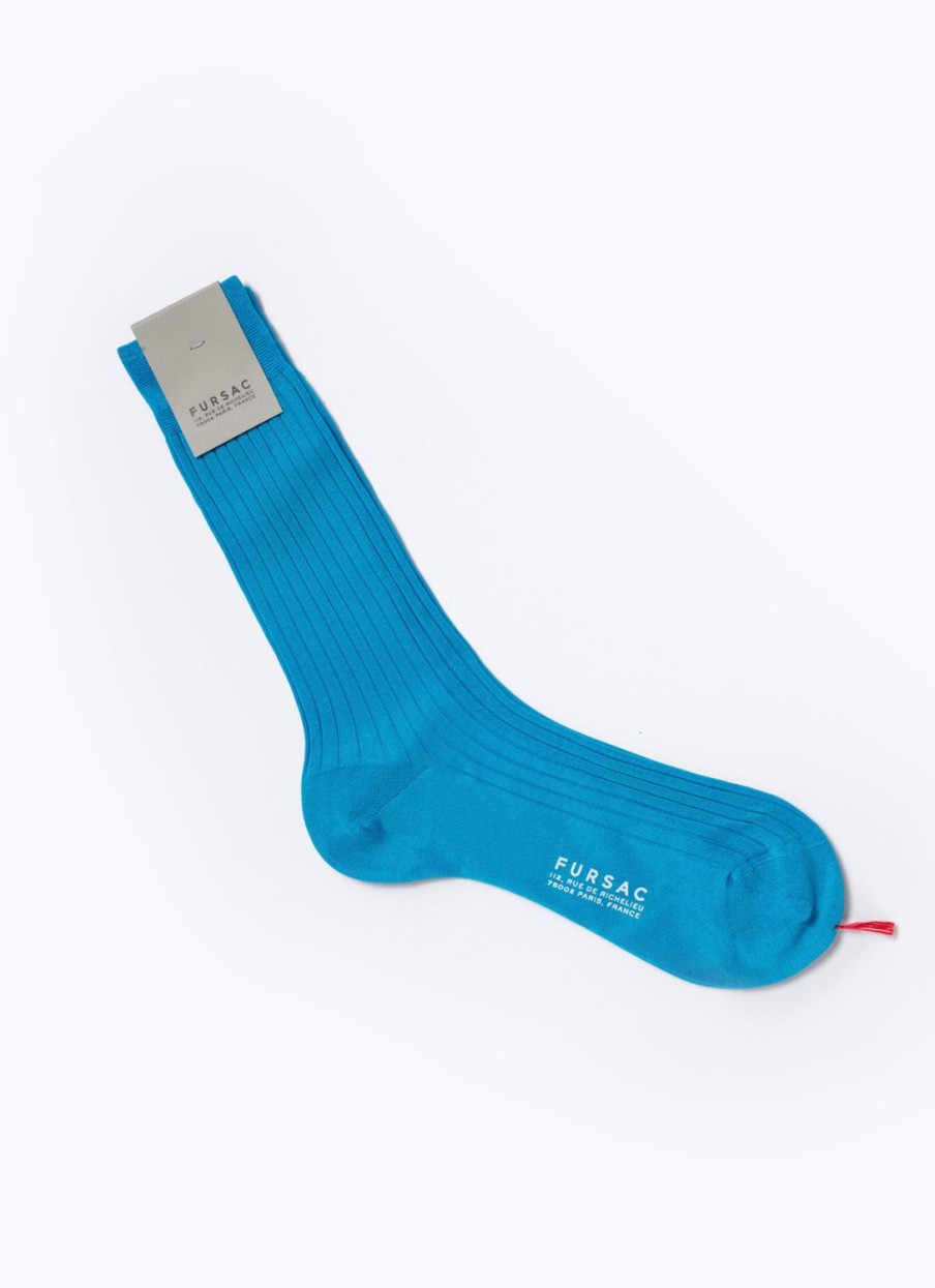 Others | De Fursac Egyptian Cotton Socks Blue