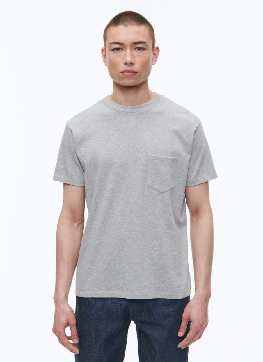 Polos & T-Shirts | De Fursac Cotton Jersey T-Shirt Grey