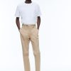 Trousers | De Fursac Organic Cotton Gabardine Chino Trousers Beige