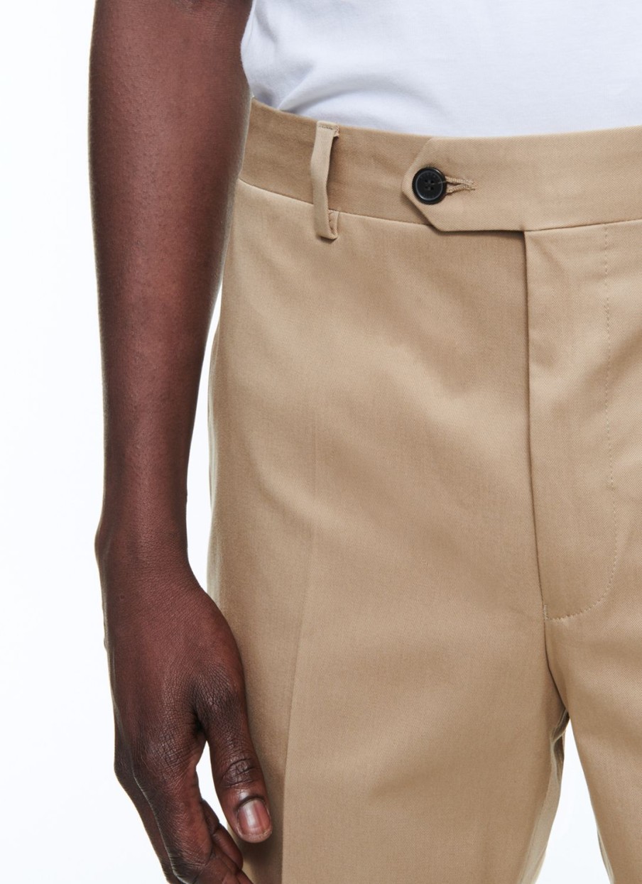 Trousers | De Fursac Organic Cotton Gabardine Chino Trousers Beige