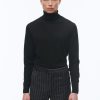 Sweaters | De Fursac Merino Wool Roll Neck Sweater Black