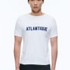 Polos & T-Shirts | De Fursac Organic Cotton T-Shirt With Print White - "Atlantique" Print