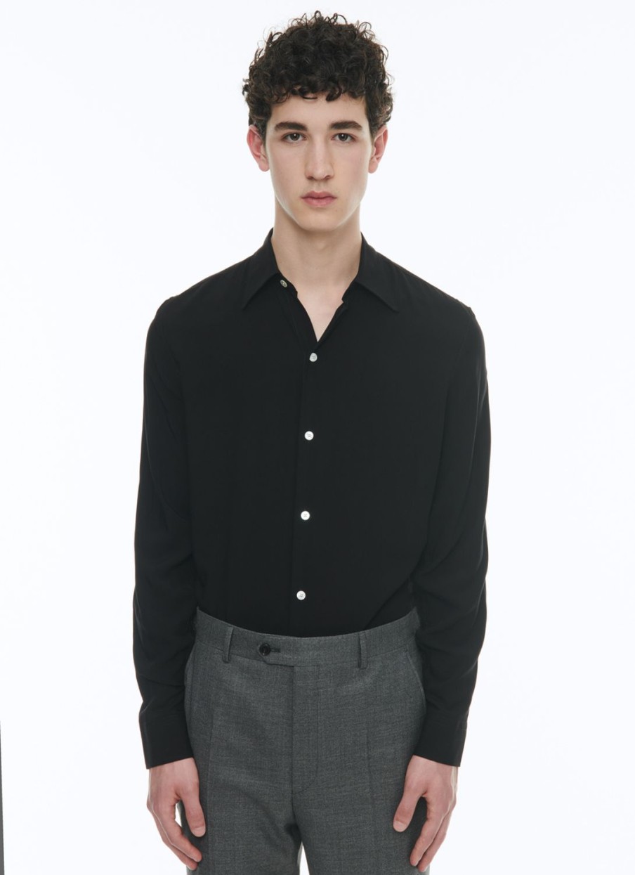 Shirts | De Fursac Viscose Shirt Black