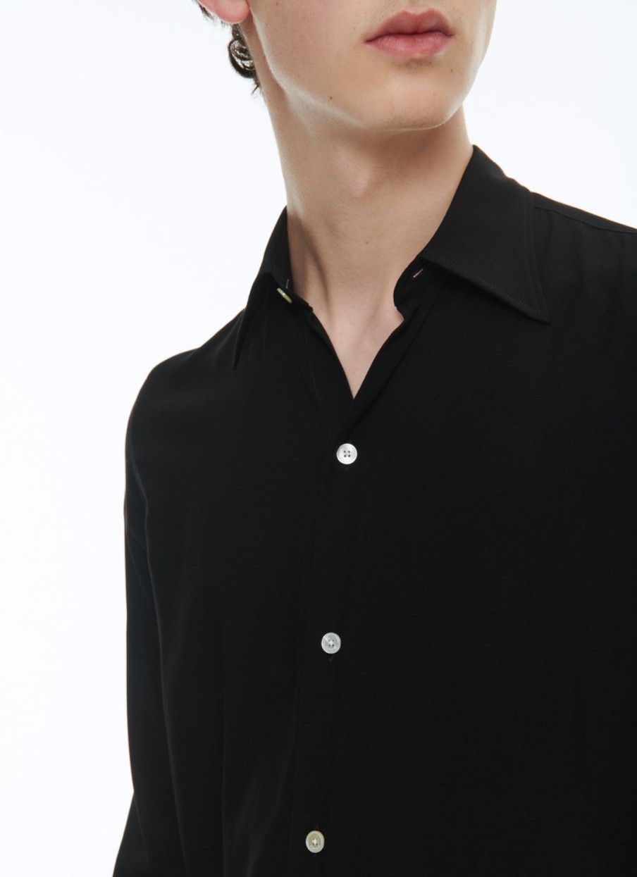 Shirts | De Fursac Viscose Shirt Black