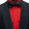 Ties | De Fursac Satin Bow Tie Black