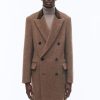 Outerwear | De Fursac Wool And Alpaca Double-Breasted Coat Chestnut