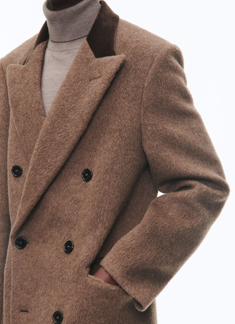 Outerwear | De Fursac Wool And Alpaca Double-Breasted Coat Chestnut