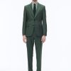 Suits | De Fursac Solaro Virgin Wool Fitted Suit British Racing Green