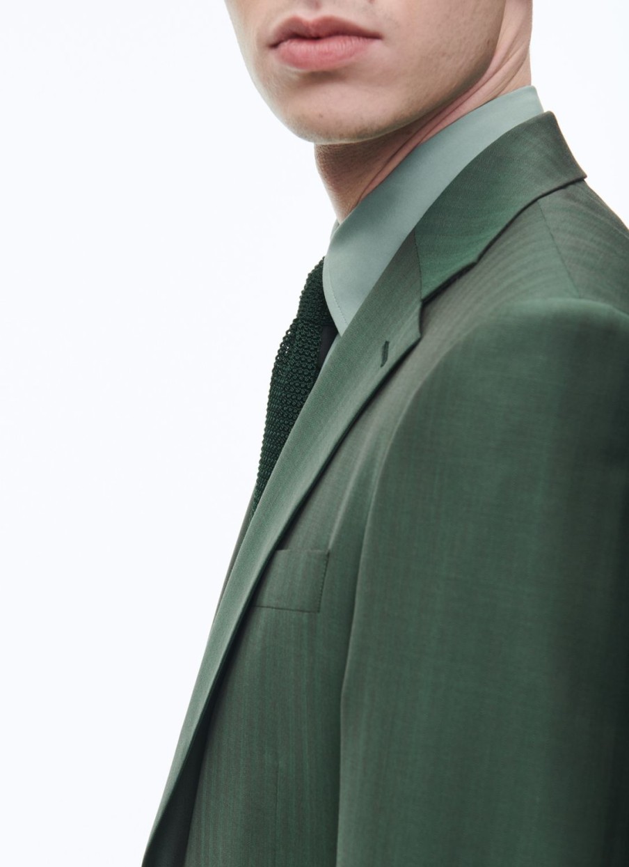 Suits | De Fursac Solaro Virgin Wool Fitted Suit British Racing Green