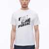 Polos & T-Shirts | De Fursac Organic Cotton Jersey T-Shirt White - "The Fursac" Print