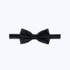 Ties | De Fursac Satin Bow Tie Navy Blue