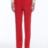 Trousers | De Fursac Organic Cotton Gabardine Chino Trousers Red