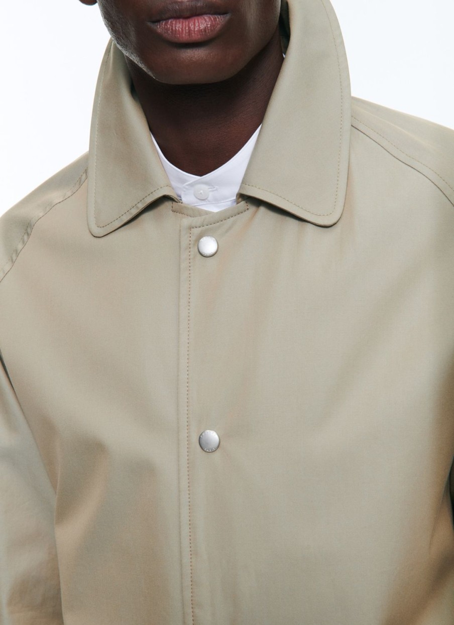 Outerwear | De Fursac Water-Repellent Solaro Cotton Coat Egg Shell