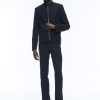 Suits | De Fursac Wool Suit With Officer Collar Navy Blue