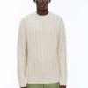 Sweaters | De Fursac Wool And Cotton Cable Knit Sweater Ecru