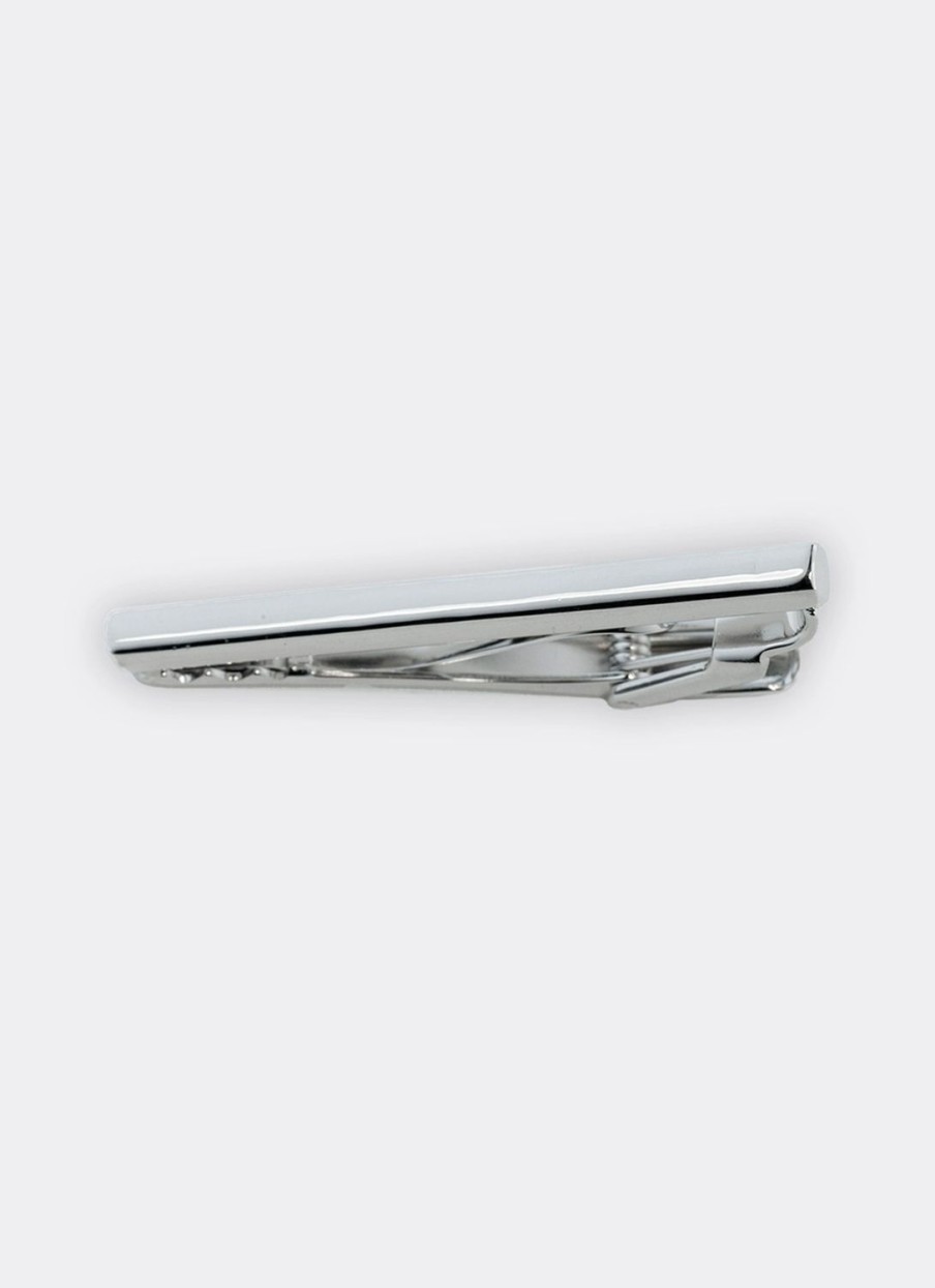 Ties | De Fursac Silver Tie Clip Silver Plated