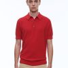 Polos & T-Shirts | De Fursac Cotton And Cashmere Polo Sweater Red