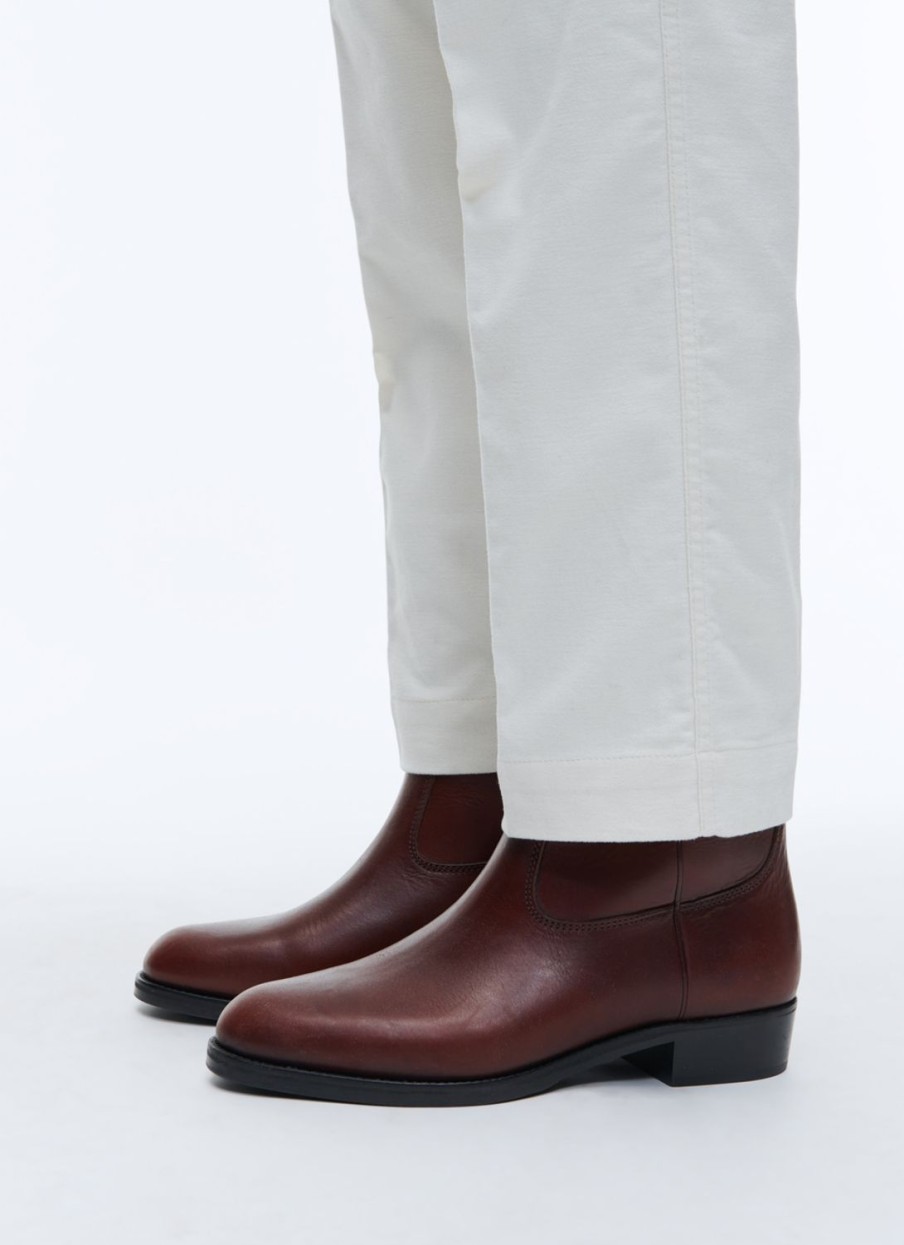 Shoes | De Fursac Split Leather Camargue Style Boots Burgundy