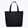 Leather Goods | De Fursac Technical Fabric And Leather Tote Bag Black