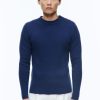 Sweaters | De Fursac Cotton And Certified Wool Sweater Dark Blue