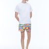 Others | De Fursac Flags Printed Swim Shorts Beige - French Flags Print