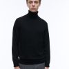 Sweaters | De Fursac Wool And Cashmere Roll Neck Sweater Black