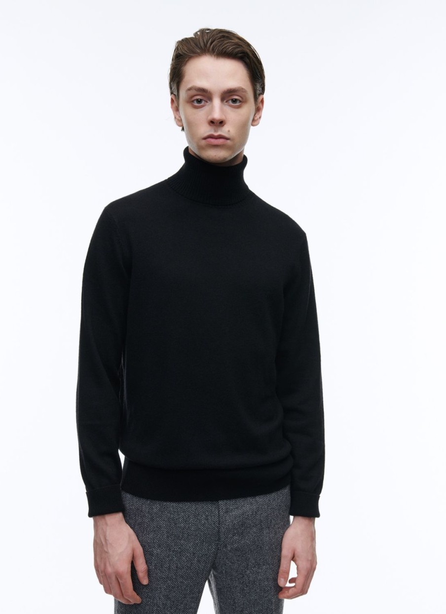 Sweaters | De Fursac Wool And Cashmere Roll Neck Sweater Black