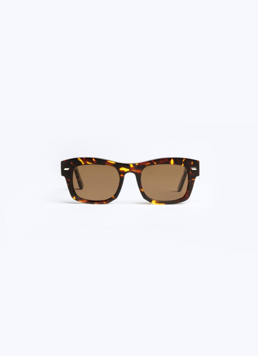 Sunglasses | De Fursac Tortoise Rectangular Sunglasses Tortoise - Brown Lenses