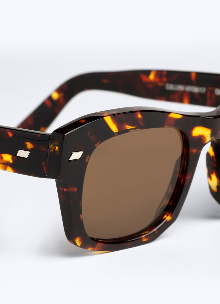 Sunglasses | De Fursac Tortoise Rectangular Sunglasses Tortoise - Brown Lenses