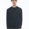 Sweaters | De Fursac Merino Wool Sweater Navy Blue