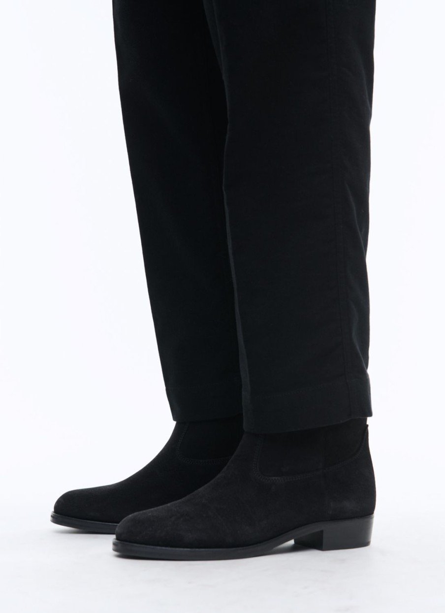 Shoes | De Fursac Split Leather Camargue Style Boots Black