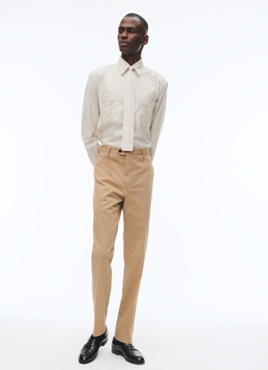 Shirts | De Fursac Cotton Flannel Overshirt Beige