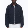 Outerwear | De Fursac Technical Fabric Quilted Jacket Navy Blue