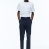 Trousers | De Fursac Cotton Gabardine Chino Trousers Navy Blue