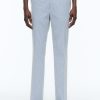 Trousers | De Fursac Cotton Canvas Trousers With Stripes White And Sky Blue Stripes