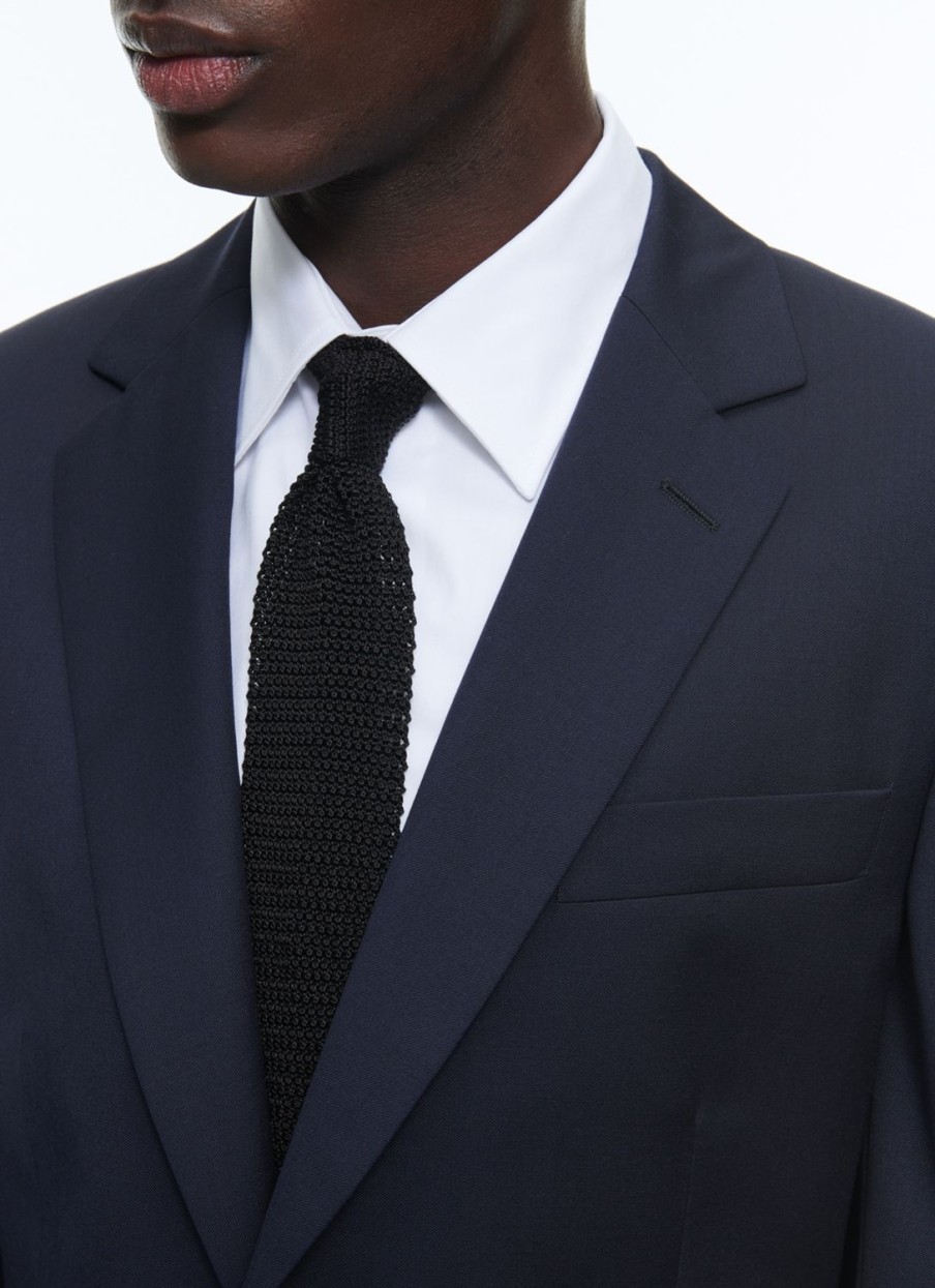 Blazers | De Fursac Wool Serge Suit Jacket Navy Blue