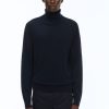 Sweaters | De Fursac Merino Wool Roll Neck Sweater Navy Blue