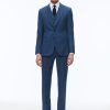 Suits | De Fursac Blue Wool Serge 3-Piece Suit Sapphire Blue