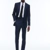 Suits | De Fursac Certified Fresco Wool Fitted Suit Navy Blue