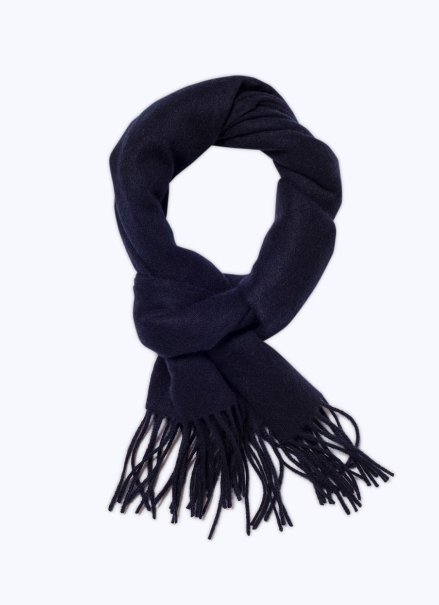 Scarves | De Fursac Cashmere Scarf Navy Blue