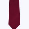 Ties | De Fursac Silk Tie With Pattern Burgundy