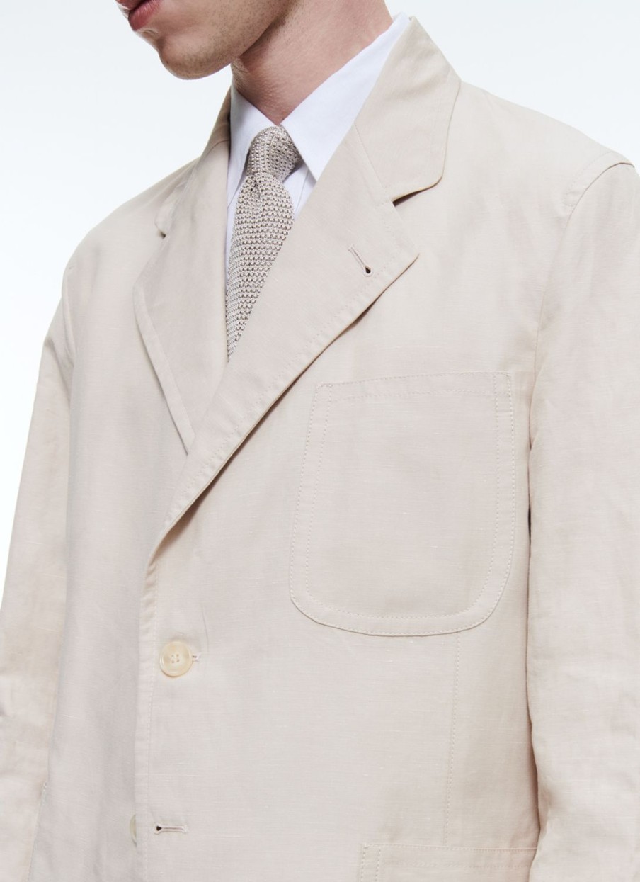 Suits | De Fursac Linen And Cotton Slack Suit Beige