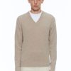 Sweaters | De Fursac Wool And Cashmere Sweater With V-Collar Camel