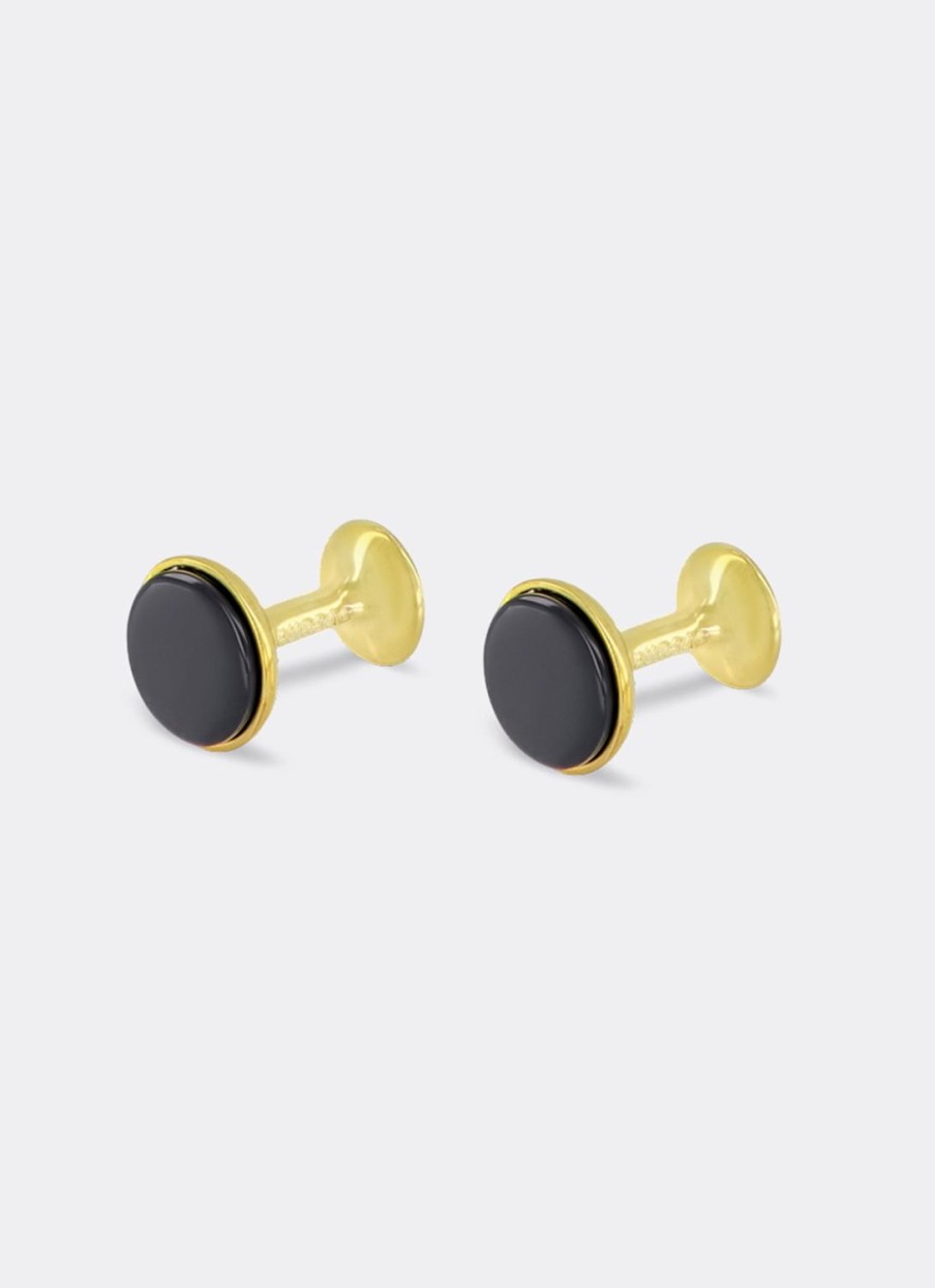 Others | De Fursac Brass Cufflinks Golden