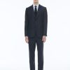 Suits | De Fursac Wool Serge Suit Navy Blue