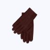 Others | De Fursac Leather Gloves Burgundy