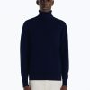 Sweaters | De Fursac Wool And Cashmere Roll Neck Sweater Navy Blue