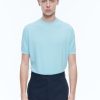 Polos & T-Shirts | De Fursac Cotton T-Shirt Sky Blue